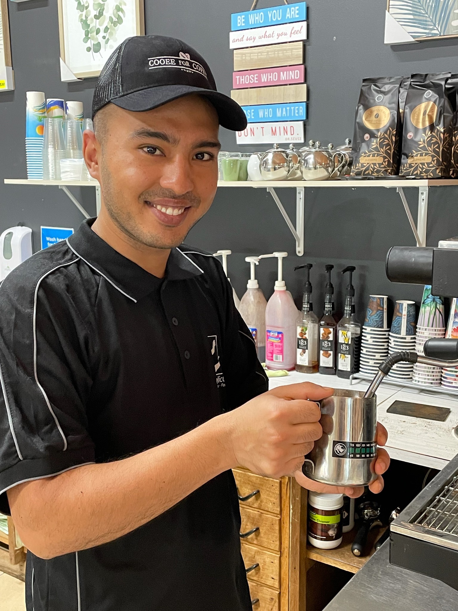 Rukshan Maharjan barista in Bourke