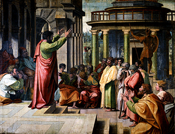 St Paul Preaching in Athens